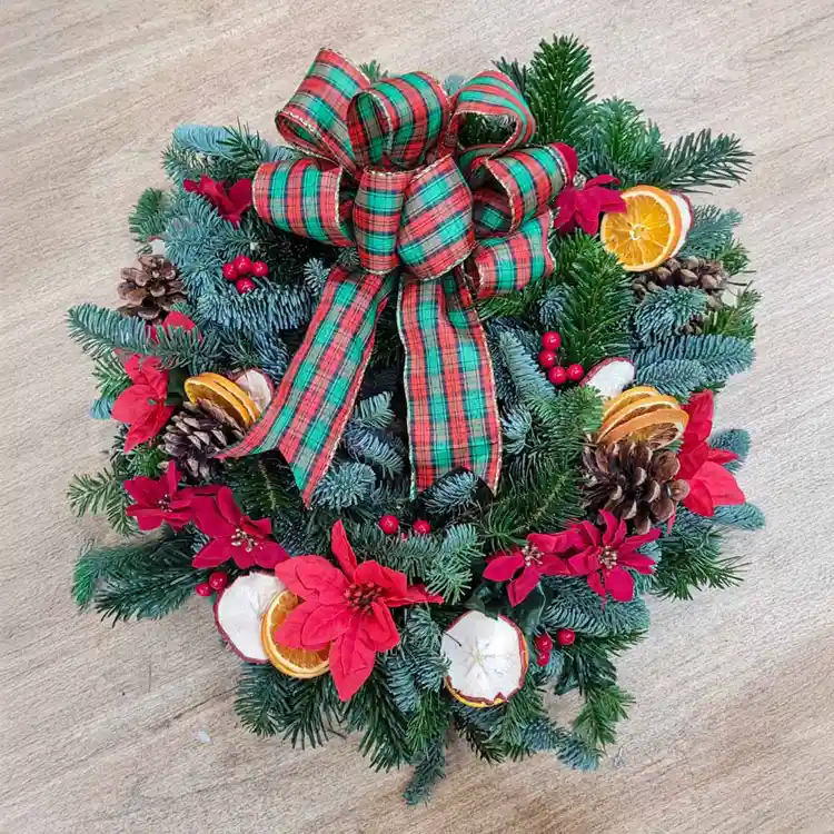Christmas Wreath Timeless Flowers and Treats Washington Galleries ac30